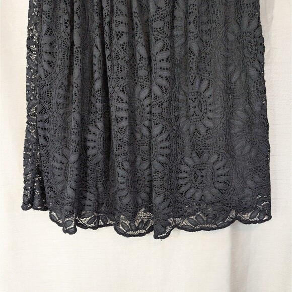 Xhilaration Women's Size M Black Lace Lined Skirt Whimsy Goth Dark Fairy Witch - Picture 14 of 16